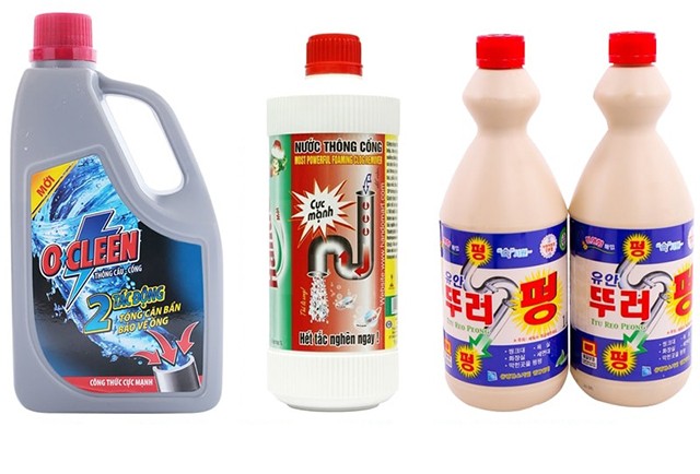 Sử dụng nước thông tắc cống