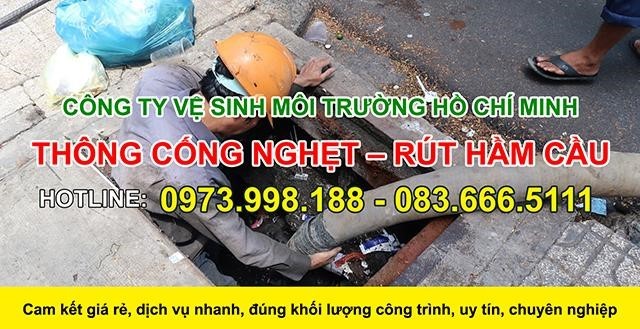 Thông cống nghẹt quận 3 Thịnh Phát