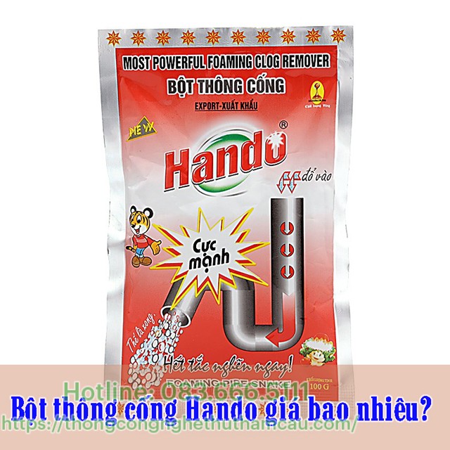 bột thông cống Hando