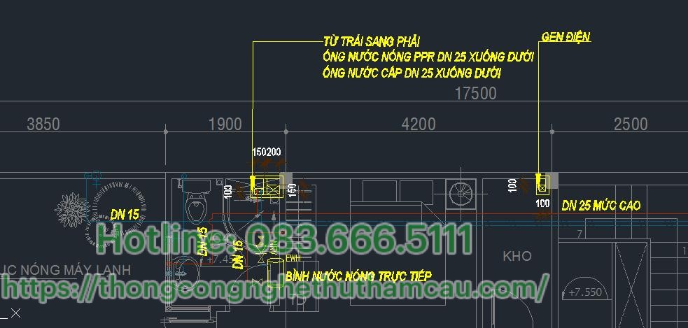 Lắp đặt đường ống cấp nước