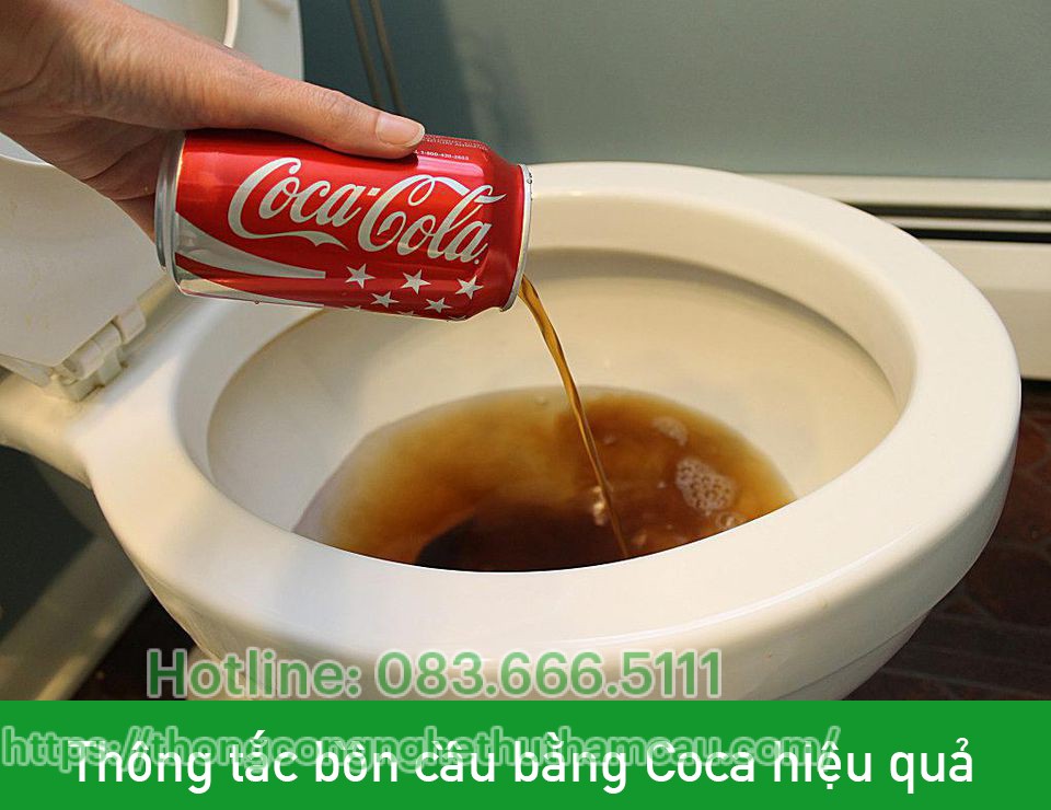 Dùng Coca + nước sôi