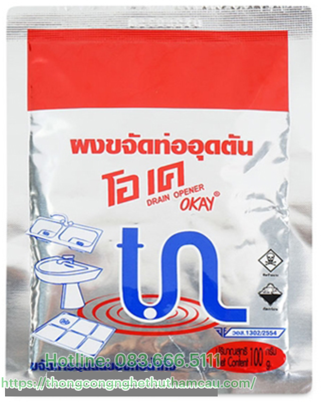 Bột thông tắc bồn rửa bát Thái Lan