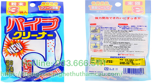 Bột thông tắc bồn rửa bát Daiso