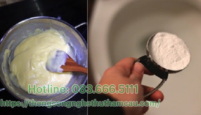 Thông tắc bằng bột thông nghẹt