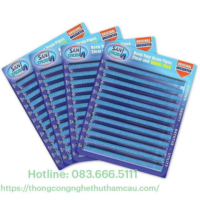 ưu điểm của que thông cống sani sticks