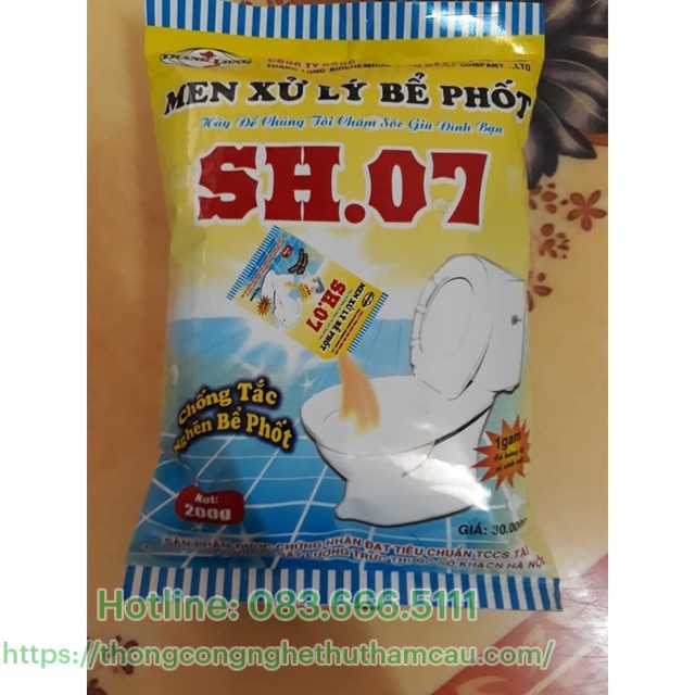 Men xử lý hầm cầu SH.074