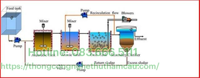 Nguyên lý hoạt động của bể Anoxic