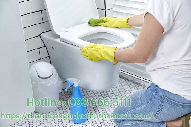 Nên thường xuyên lau chùi nhà vệ sinh để loại bỏ ẩm mốc