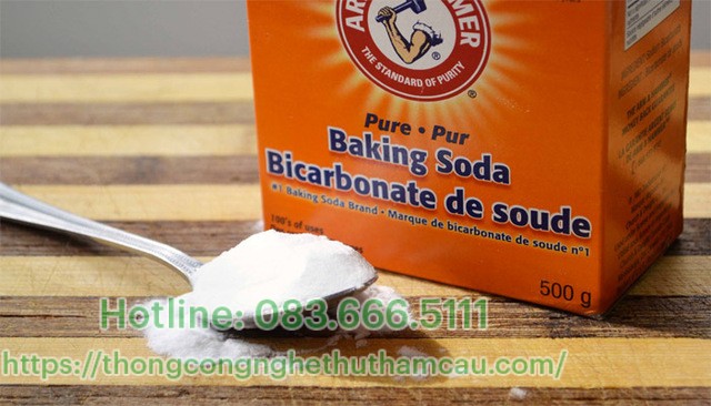 Kết hợp baking soda với giấm ăn