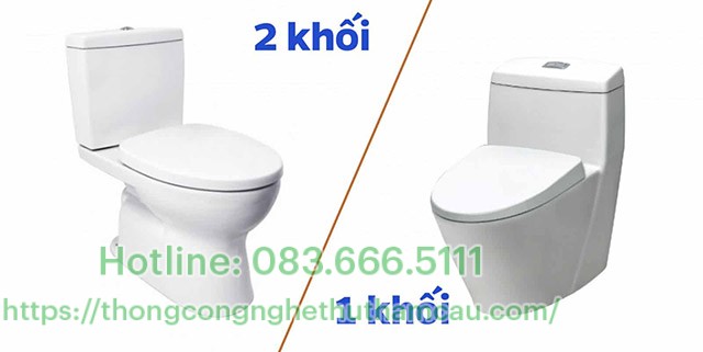 nên dùng bồn cầu 1 khối hay 2 khối