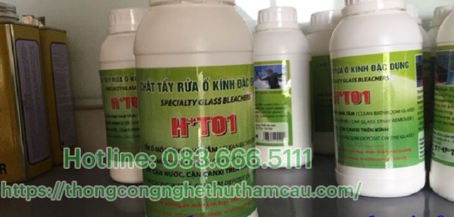 Tẩy cặn canxi bằng hóa chất chuyên dụng