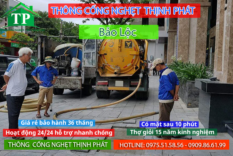 Thông cống nghẹt bảo lộc