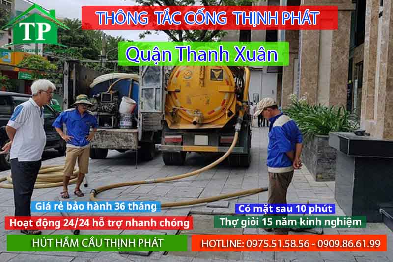 thông tắc cống tại Thanh Xuân