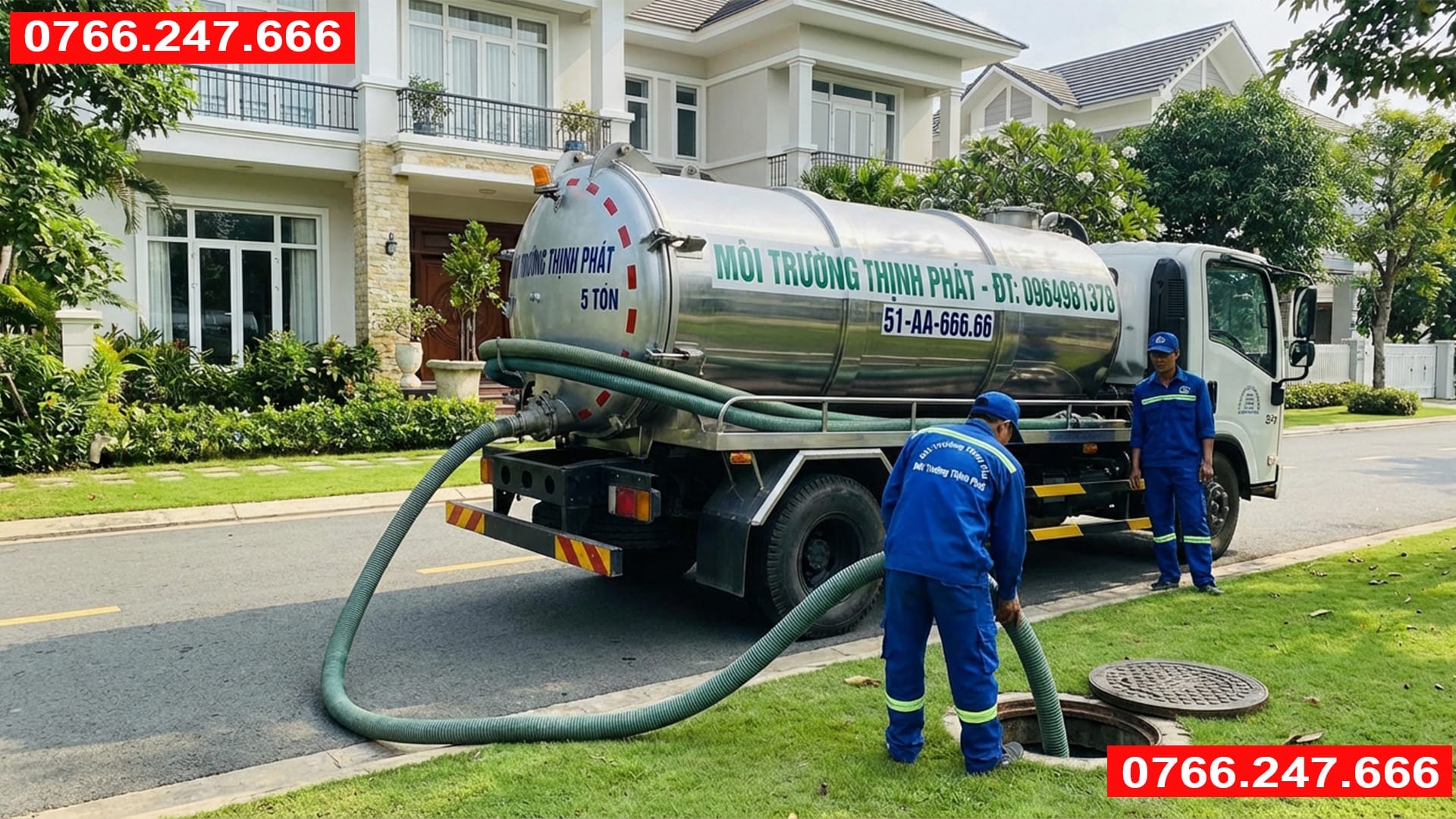 hút bể phốt sóc sơn