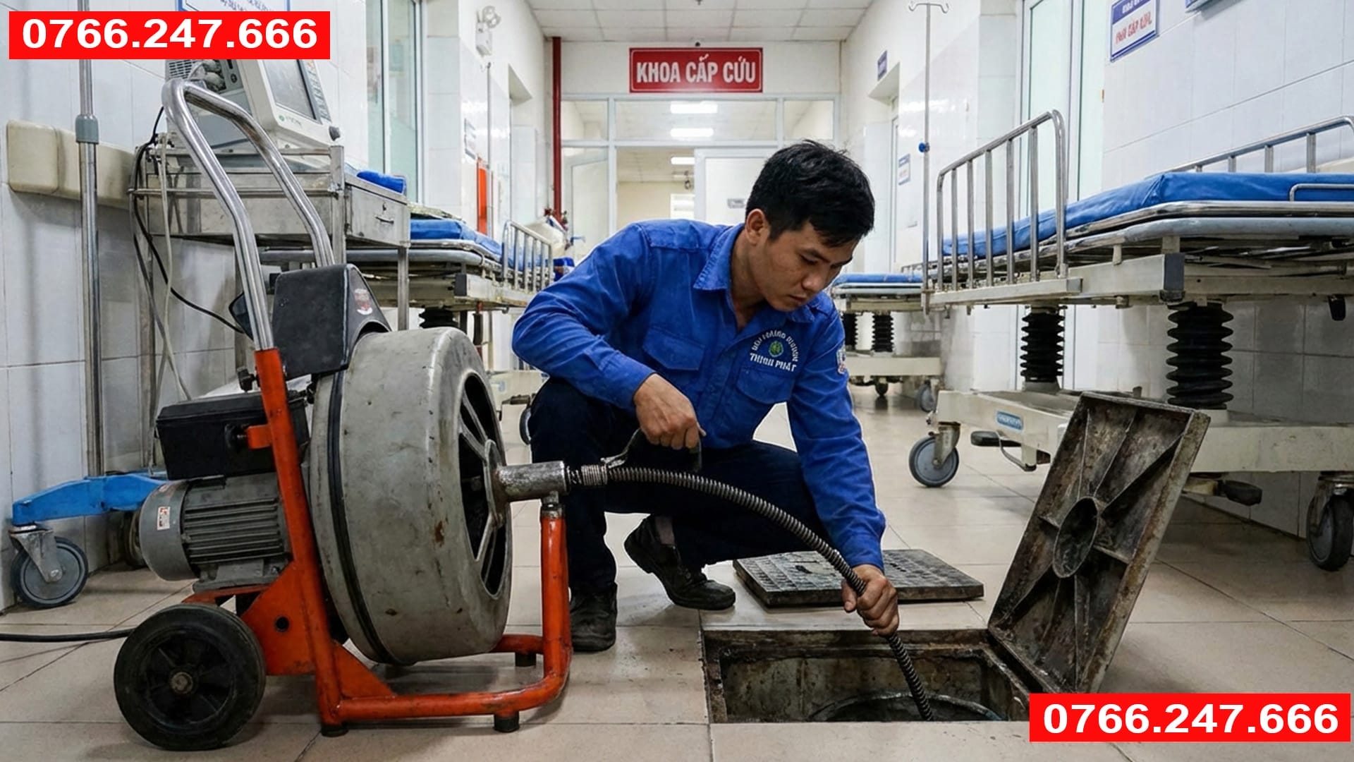 thông tắc cống Việt Hưng